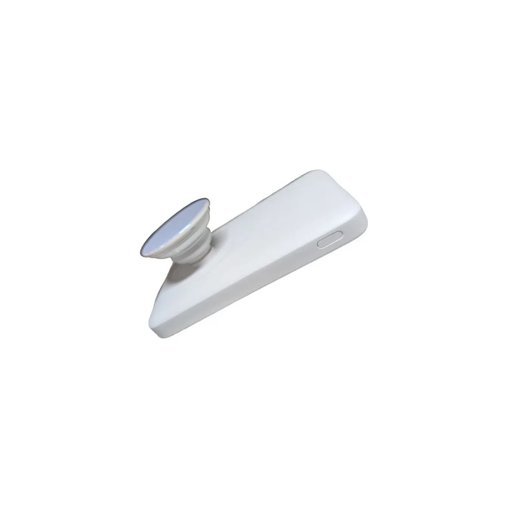 Gg4-R PopSockets PowerPack 5000mAh MagSafe & Grip White Iridescent Referb Tested